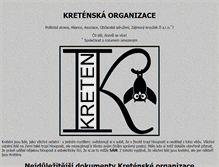 Tablet Screenshot of kreteni.cz